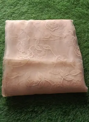 1 Pc Women's Unstitched 3-D Block Printed Shirt thumbnail 2
