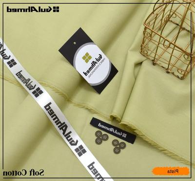 Premium Soft Cotton Plain Suit pista Green Summer Wear thumbnail 2