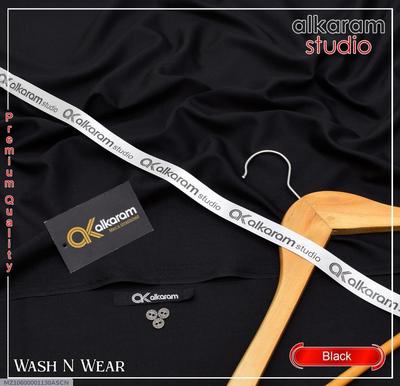 Men's Unstitched Boski Suit Black Wash N Wear thumbnail 3