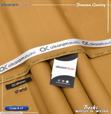 Men's Golden Wash & Wear Plain Suit Summer Casual thumbnail 3