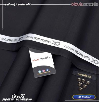 Black Wash & Wear Suit for Men 2M Cut thumbnail 2