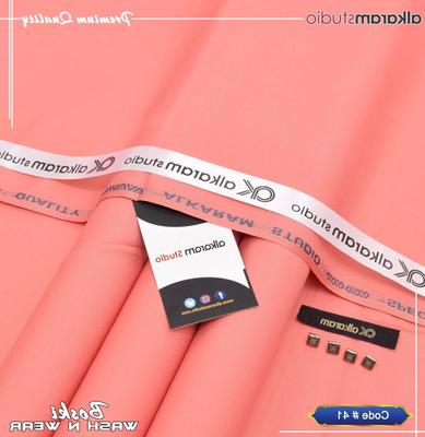 Pink Wash & Wear Suit for Men Summer Casual Wear thumbnail 2