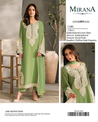 3 Pcs Women's Unstitched Embroidered Suit