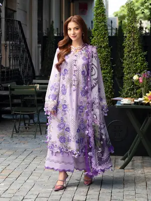 3 Pcs Women's Unstitched Embroidered Suit