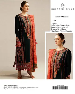3 Pcs Women's Unstitched Embroidered Suit