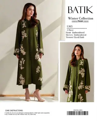 2 Pcs Women's Unstitched Embroidered Suit
