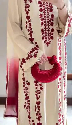 3 Pcs Women's Unstitched Embroidered Suit thumbnail 3