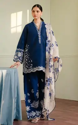 3 Pcs Women's Unstitched Embroidered Suit thumbnail 13