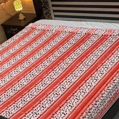 Plush Printed Double Bed Blanket