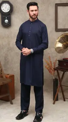 Men’s Unstitched Wash And Wear Plain Suit