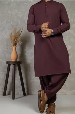 Men’s Unstitched Wash And Wear Plain Suit
