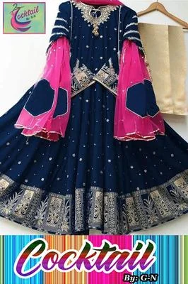 Exquisite 3 Pcs Women's Stitched Maxi Suit in Shamoz Silk with Embroidered Pattern