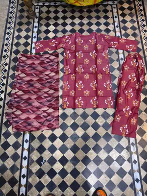 3 Pcs Women's Stitched Printed Suit  thumbnail 3