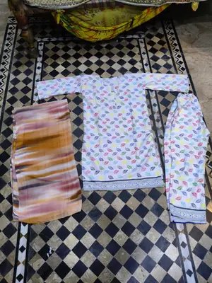 3 Pcs Women's Stitched Printed Suit thumbnail 3