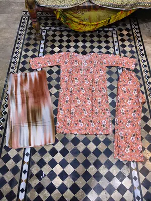 3 Pcs Women's Stitched Printed Suit thumbnail 3