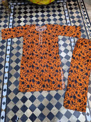 2 Pcs Women's Stitched Cotton Lawn Printed Shirt And Trouser thumbnail 2