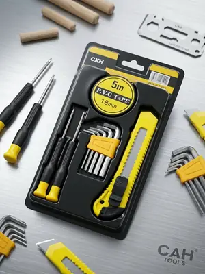 9 Pcs Metal Tool Kit Set Easy To Use 