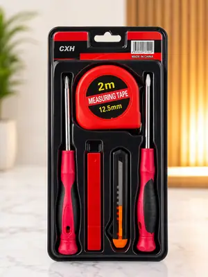 5 Pcs Metal Tool Kit Set Easy To Use Home