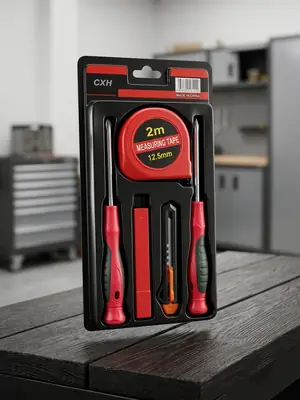 5 Pcs Metal Tool Kit Set Easy To Use Home thumbnail 2