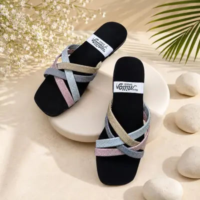Stylish New Fancy Women's Slippers High Quality  thumbnail 2