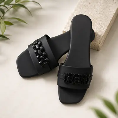 Stylish New Fancy Women's Slippers High Quality  thumbnail 2