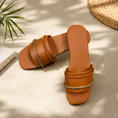 Stylish New Fancy Women's Slippers High Quality  thumbnail 2