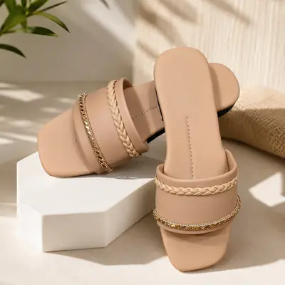 Stylish New Fancy Women's Slippers High Quality  thumbnail 2