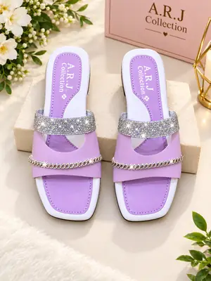 Stylish Women's Fancy Slippers Available In 4 Size
