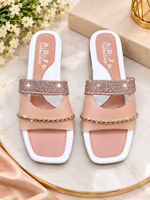 Stylish Women's Fancy Slippers Available In 4 Size