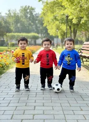 Winter Tracksuit Set for Kids 1-2 Years Fleece Spider Print thumbnail 6