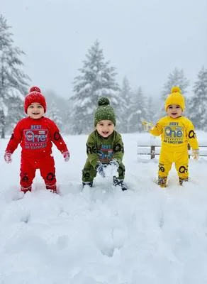 Winter Tracksuit Set for Kids 1-2 Years Fleece Spider Print thumbnail 7