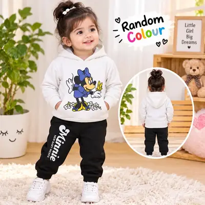 Kids Girls Winter Hoodie's Tracksuit Home Party Wear