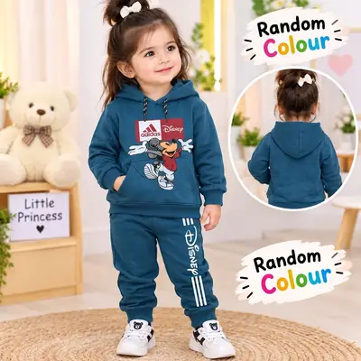 Kids Girls Winter Hoodie's Tracksuit Home Party Wear