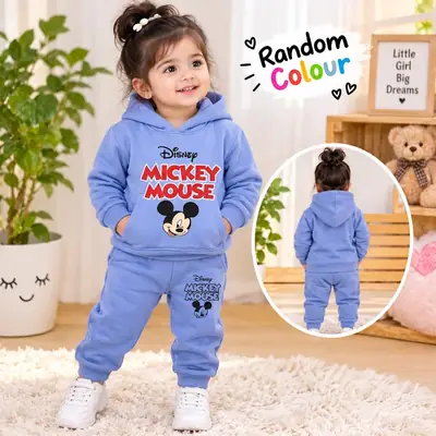 Kids Girls Winter Hoodie's Tracksuit Home Party Wear