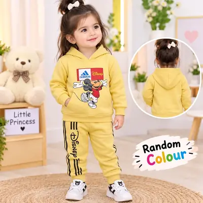 Kids Girls Winter Hoodie's Tracksuit Home Party Wear