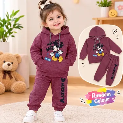 Kids Girls Winter Hoodie's Tracksuit Home Party Wear