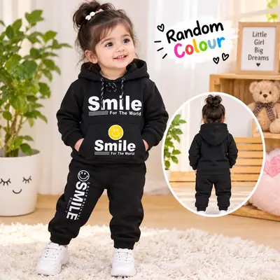 Kids Girls Winter Hoodie's Tracksuit Home Party Wear