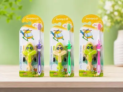 2 Pcs Toys Shape Kids Tooth Brush Pack of 2 thumbnail 2