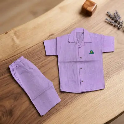 2 Pcs Boy's Cotton Lawn Printed Shirt And Shorts Set thumbnail 3