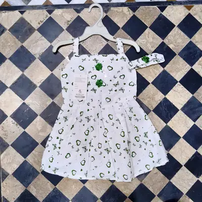 14 August 2 Pcs Girl's Fancy Frock And Trouser Set thumbnail 4