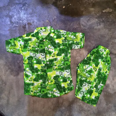 14 August 2 Pcs Boy's Shirt And Shorts Set thumbnail 5