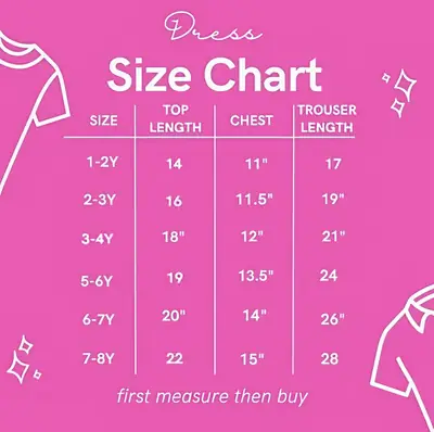 2 Pcs Girl's Fancy Frock And Trouser Set thumbnail 4