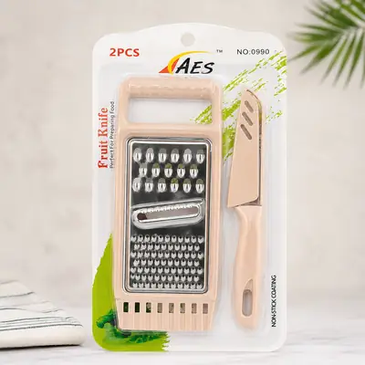 2 In 1 Perfect For Preparing Food Vegetable Slicer Fruit Knife Set  thumbnail 2