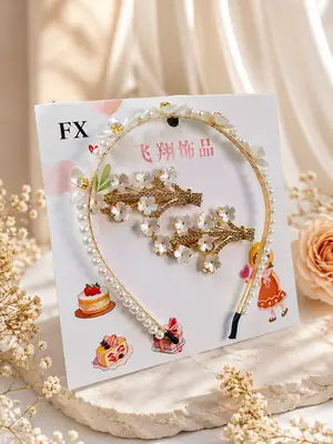 Girl's Fancy Hair Band Hair Pins Pack  thumbnail 3
