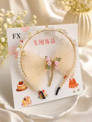 Girl's Fancy Hair Band Hair Pins Pack  thumbnail 3