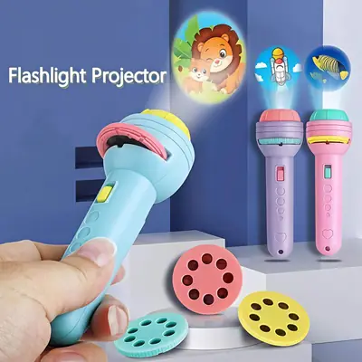 Plastic Animal Print Projector Torch Toy  thumbnail 3
