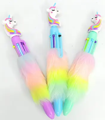 2 Pcs Funky Design 10 In 1 Color Pen For Kids 2  thumbnail 2