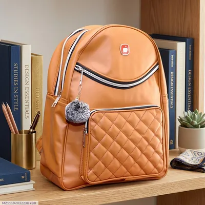 Girl's Leather Backpack