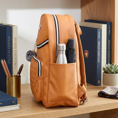 Girl's Leather Backpack thumbnail 2