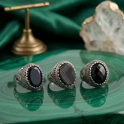 Turkish Design Silver Plated Men's Ring
